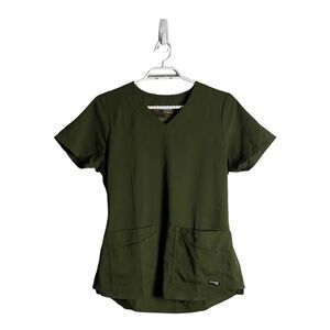Grey's Anatomy Hunter Green Spandex Stretch Top
